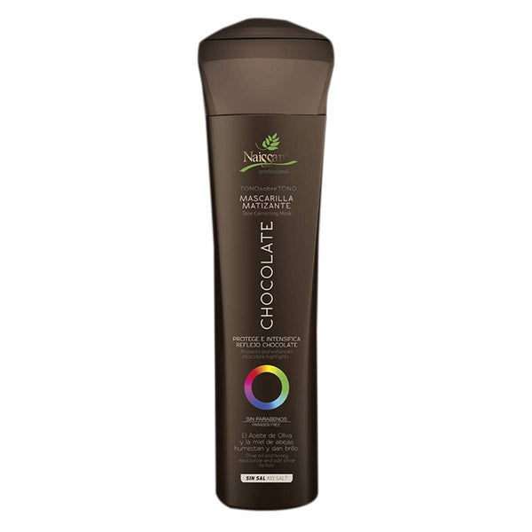 naissant Professional Hair Treatment Mask. Color Depositing, Color Intensifier and Tone Correcting Highlights. Without Salt, Paraben and Ammonia. (Chocolate, Brown)