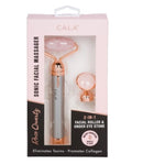 2-IN-1 ROSE QUARTZ SONIC FACIAL MASSAGER