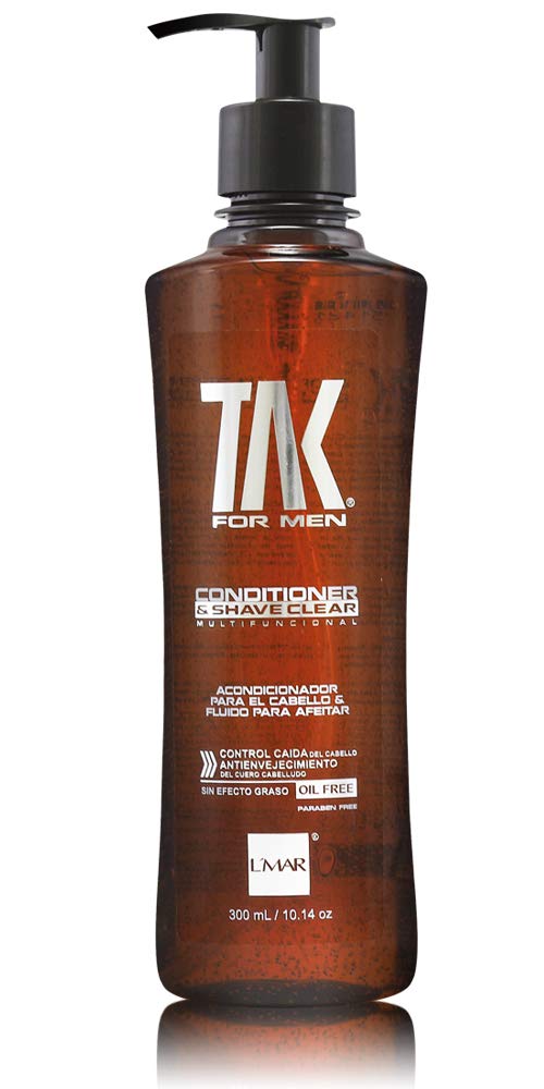L'Mar Tak For Men Conditioner Dual Purpose Hair Conditioner and Shaving Gel Acondicionador Para el Cabello y Fluido Para Afeitar 10.1oz(300ml)