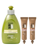 Recamier Professional Salon In +Pro Keratin Ultra Force Leave On Treatment 10.1oz + 2 SOS Hydra Repair - Tratamiento de Keratina para el Cabello Debil y Maltratado