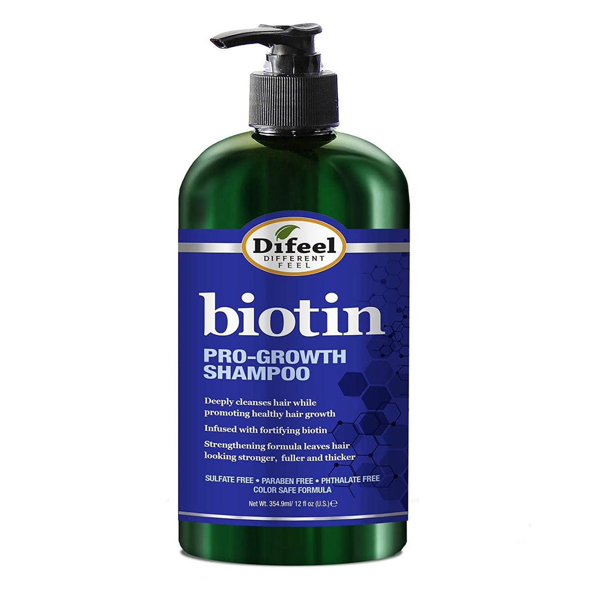 Difeel Biotin Pro-Growth · Champú · 12 fl oz