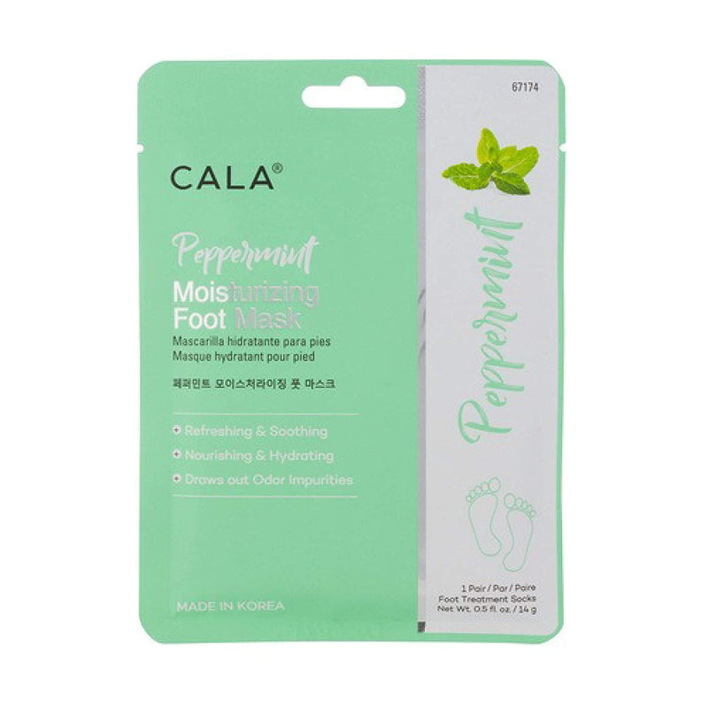 Cala Peppermint Moisturizing Foot Mask - 3 Pack