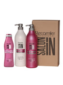 RECAMIER Anti Frizz Shampoo Liss Conditioner Detangler Set Shampoo + Conditioner 33.8oz + Shampoo 10.1oz
