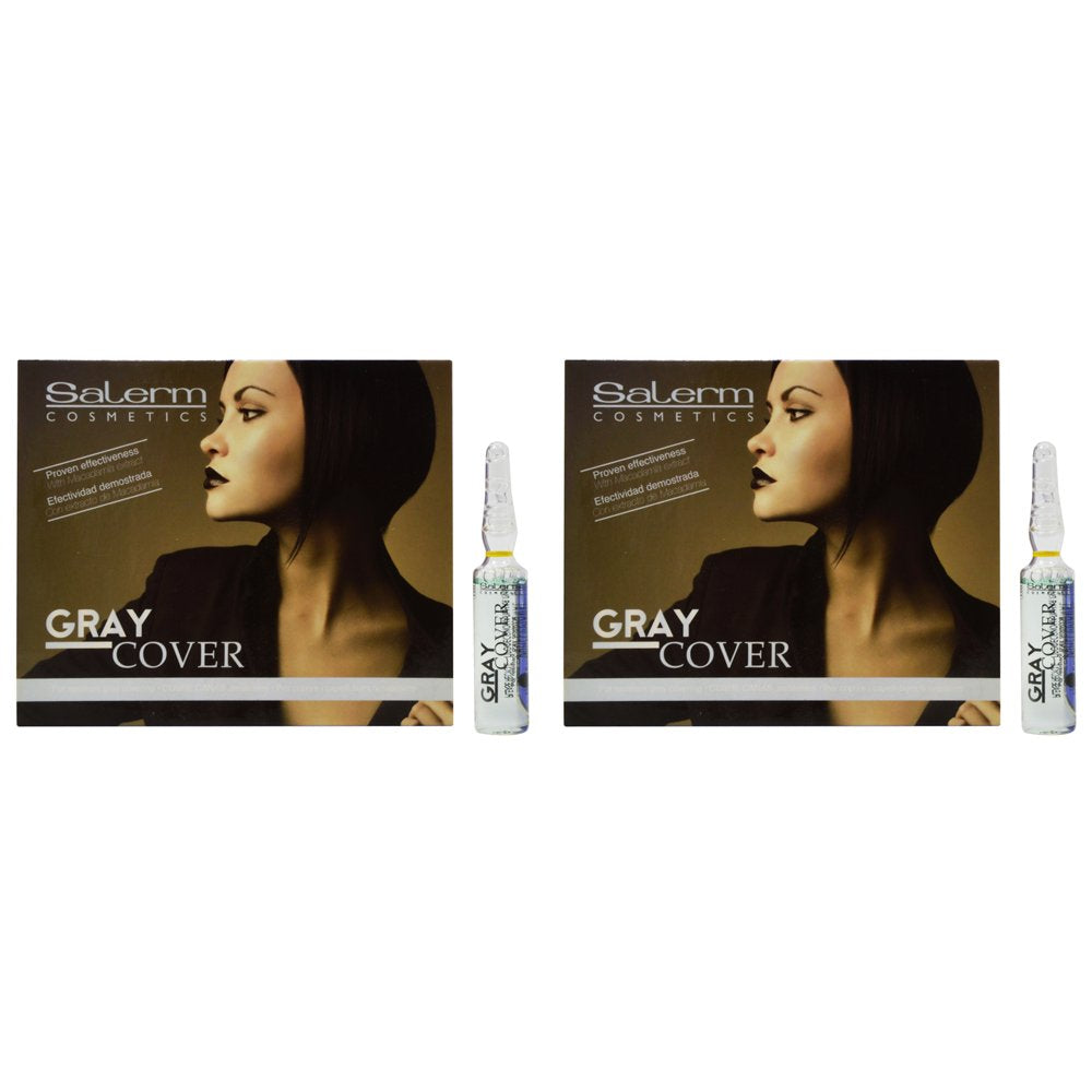 Salerm Gray Cover for Resistant Gray Covering (12 vials of 0.17oz per pack) (2 Pack)