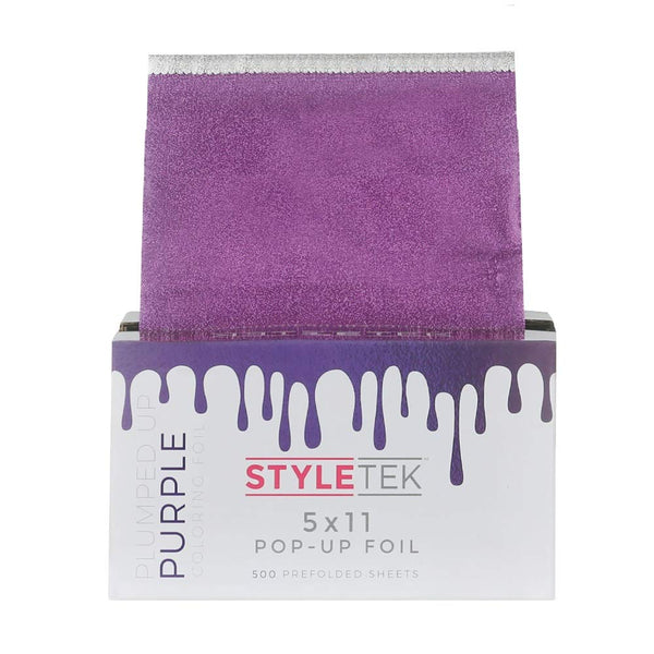 Styletek 5 x 11 Pop-Up Foil Plumped Purple 500 Prefolded Sheets