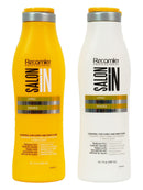 RECAMIER Professional Salon In Hydrating Anti Frizz Curly Hair Shampoo and Conditioner Set with Keratin Damaged Locks Moisturizing Treatment Champu y Acondicionador para Cabello Rizado