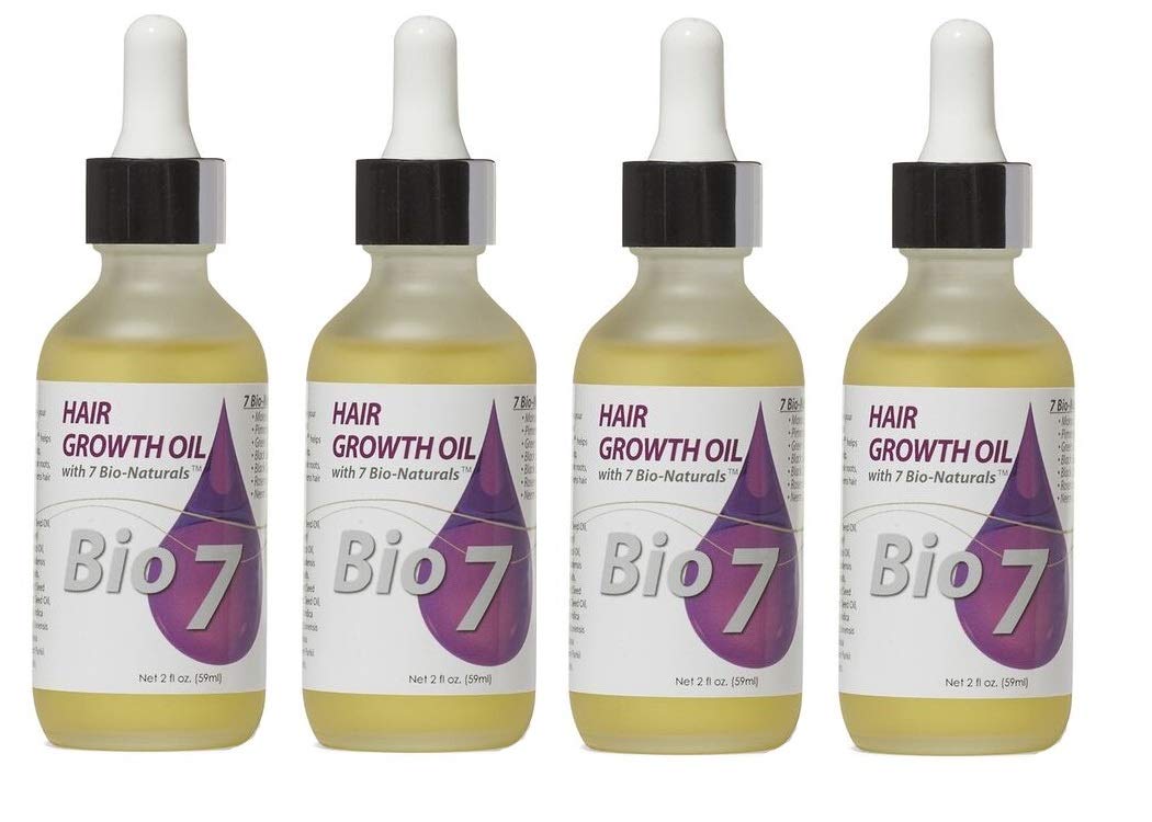 Bio 7 · Aceite capilar para el crecimiento · 2 oz · paquete de 4