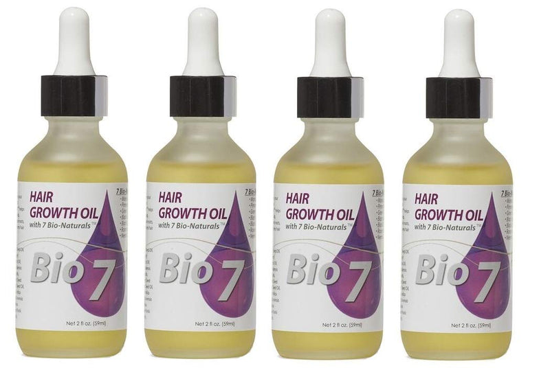 Bio Seven By Natures Bio 7 Hair Growth Oil 2 Oz (4 pack)