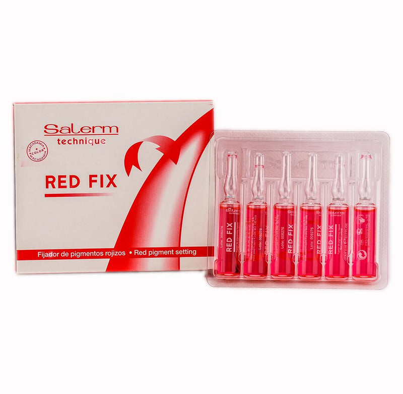 Salerm Technique Hair Red Fix Pigment Setting (12 vials of 0.17oz)