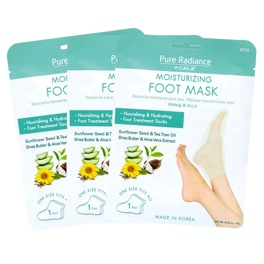 Pure Radiance by Cala Moisturizing Foot Masks - 3 Pack