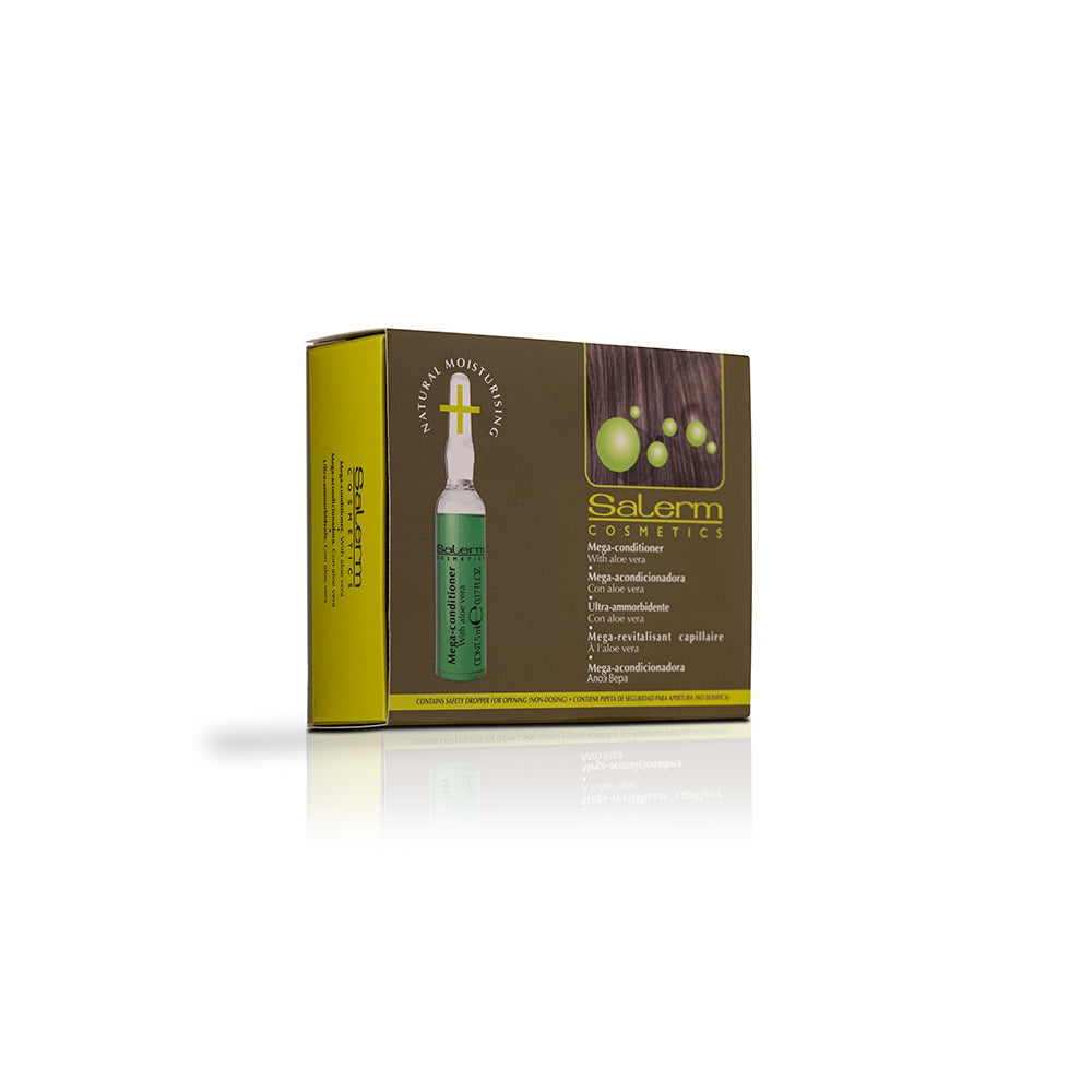 Salerm Cosmetics Mega Conditioner Hair Treatment - box of 12 vials (5ml ea)