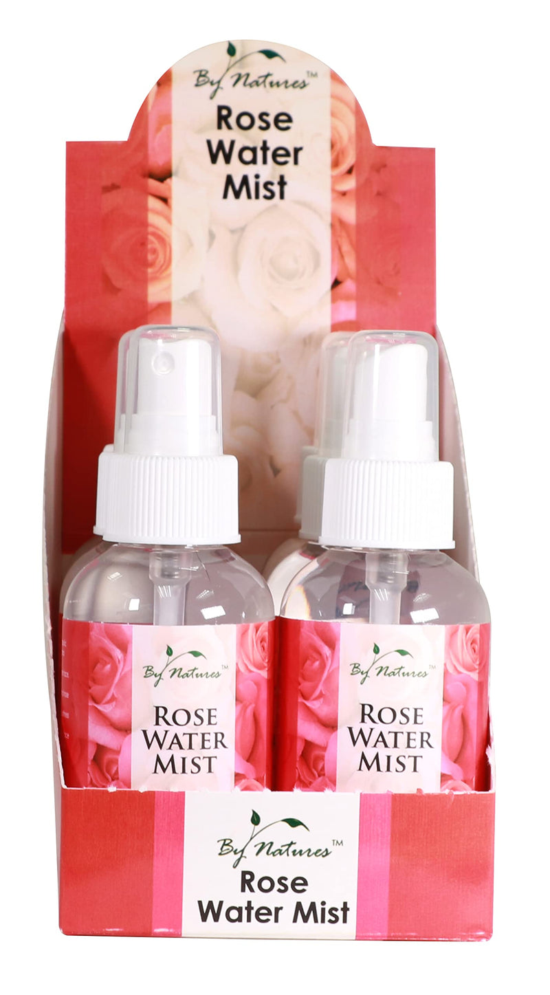 By Natures Rose Water Mist Travel Size 3.4 oz (3 PACK)
