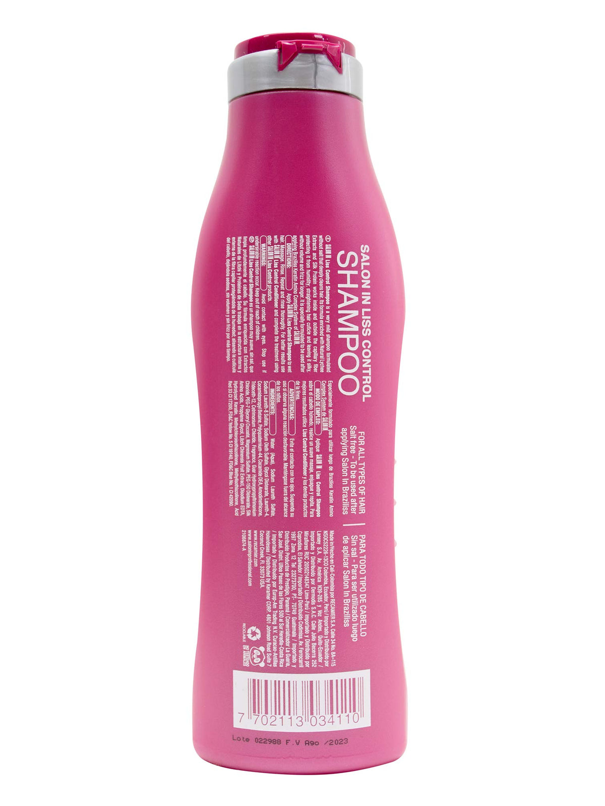 RECAMIER Anti Frizz Shampoo Conditioner Set Hair 10.1 OZ + 2 Nano keratin Shots