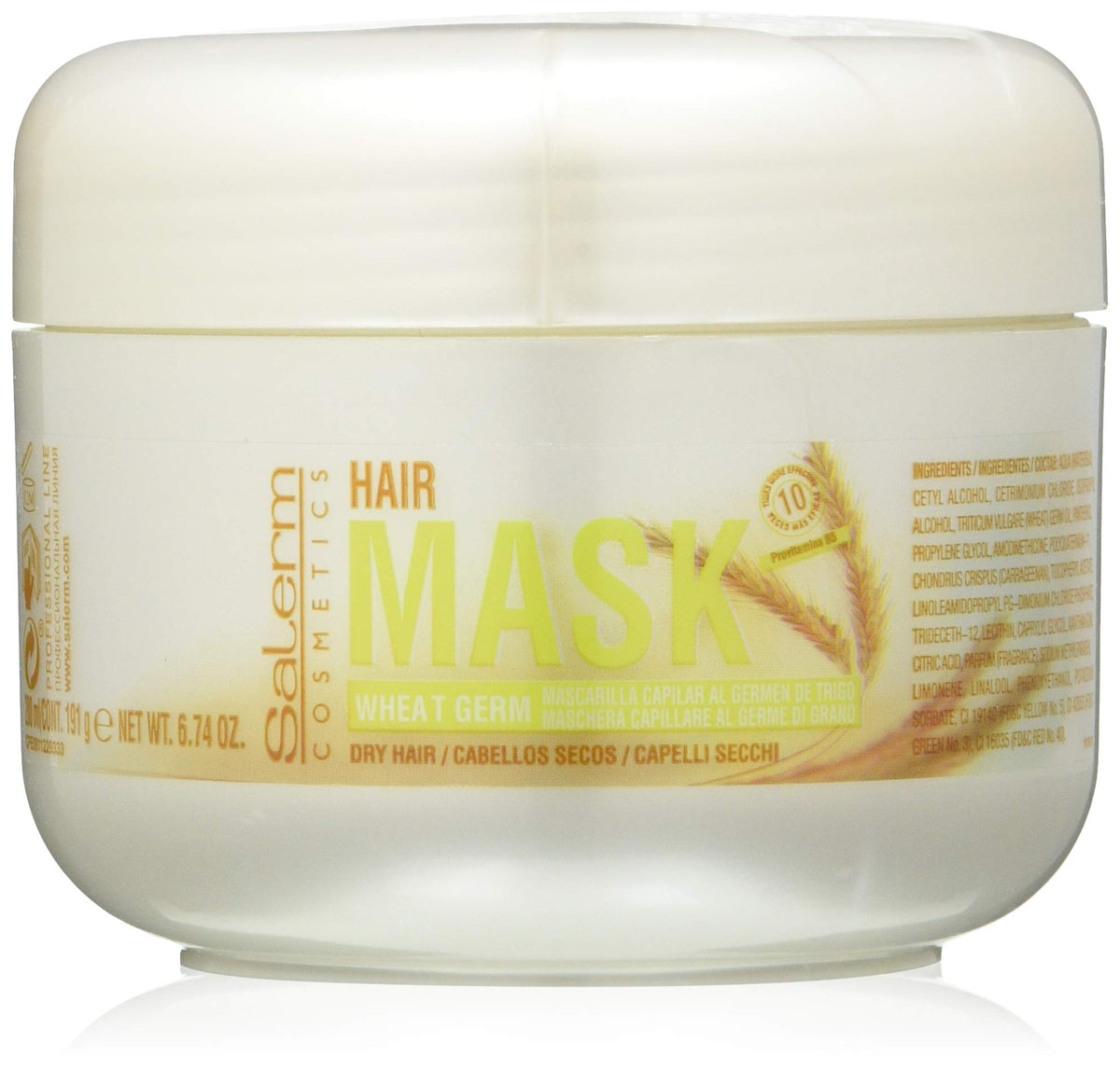 Salerm Hair Mask Wheat Germ Conditioning Treatment 6.74 Oz