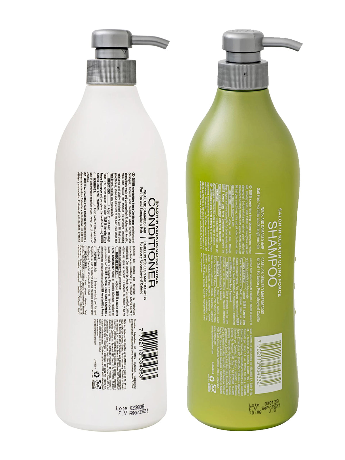 Recamier Professional Salon In Ultra Force Hair Shampoo and Conditioner Kit (2 x 33.8 fl.oz.)