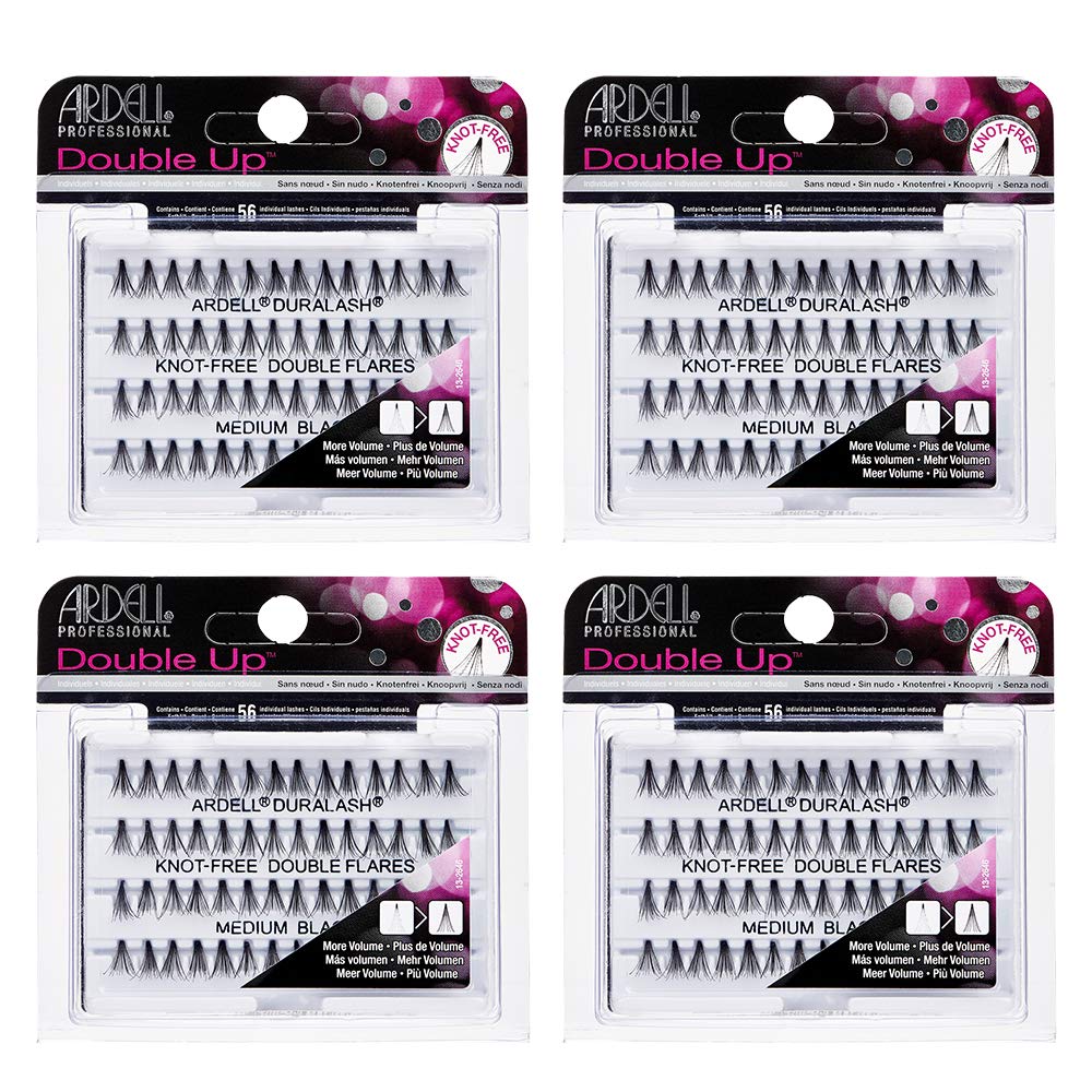 Ardell False Eyelashes Double Up Individuals Knot-Free 4 Pack