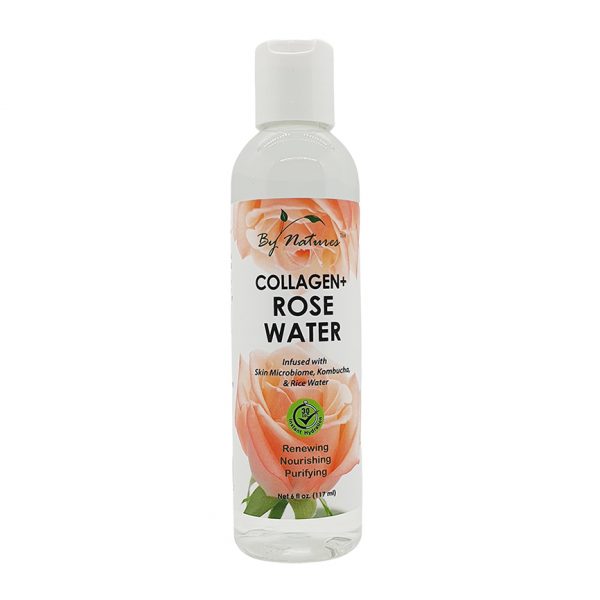 Collagen + Rose Water for Face and Skin with Microbiome Kombucha and Rice Water 6 fl oz