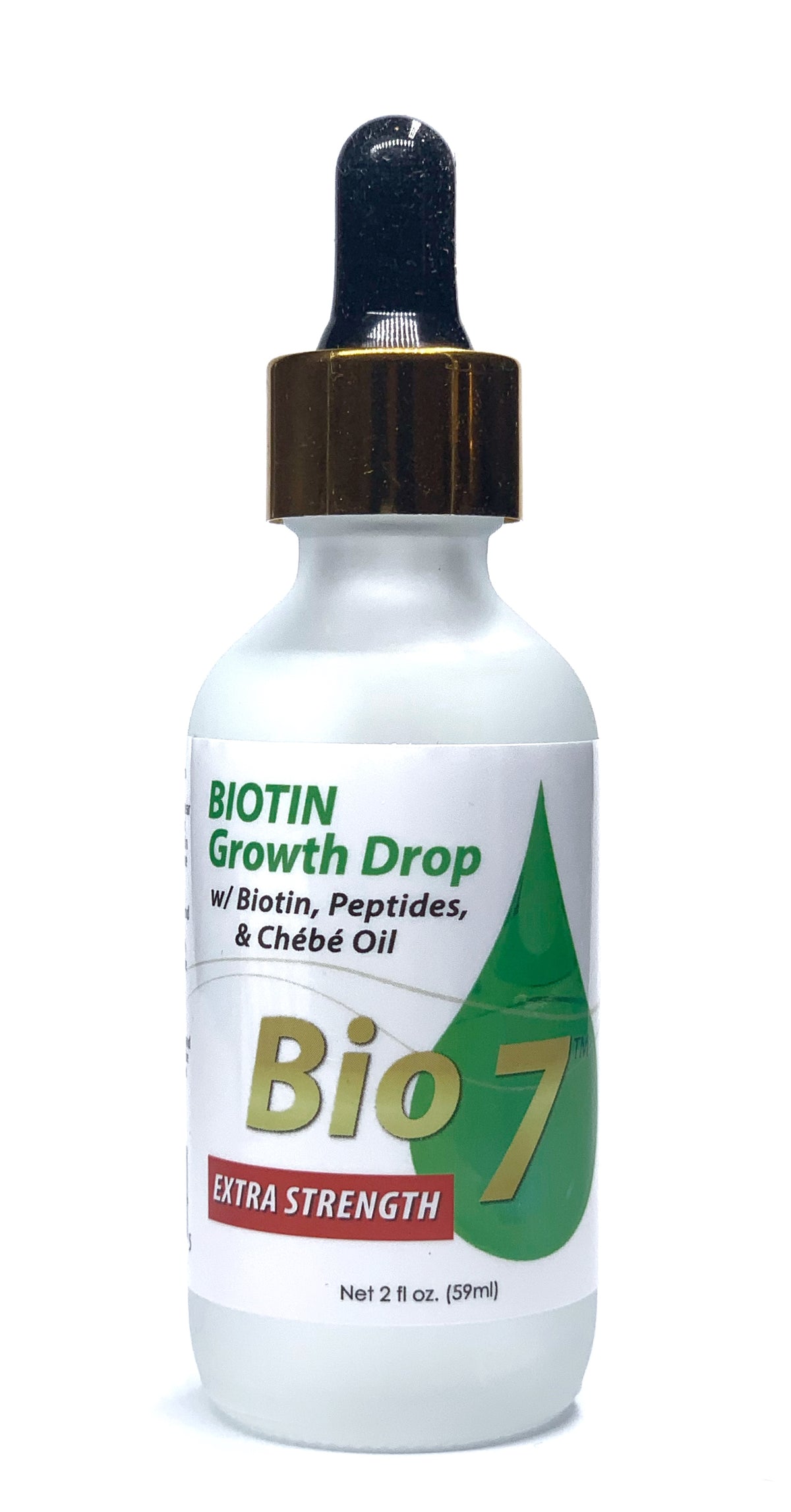 Bio 7 · Gotas capilares de biotina para el crecimiento · 2 fl oz
