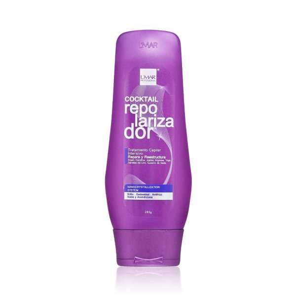 L'MAR Professional Hair Repolarizing Cocktail Intensive Reconstruction Treatment Nano-Crystallization System 9.6oz| Repolarizador y Reconstructor Tratamiento Capilar Intensivo para Cabello Maltratado