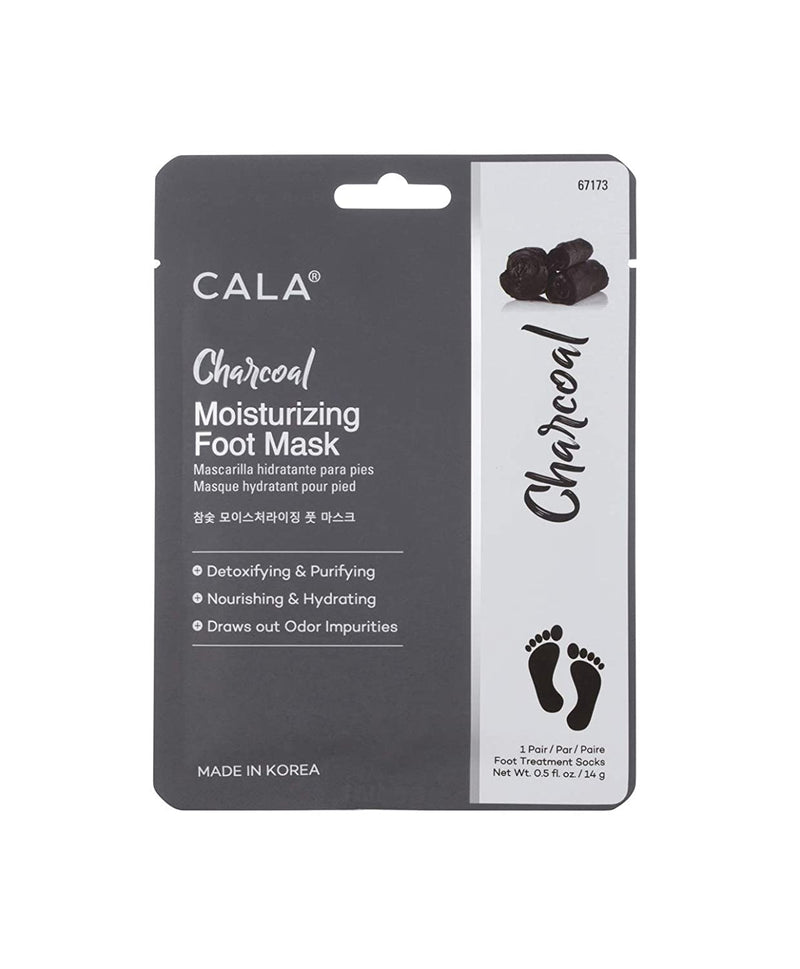 Charcoal moisturizing foot masks by Cala ( 3pack)