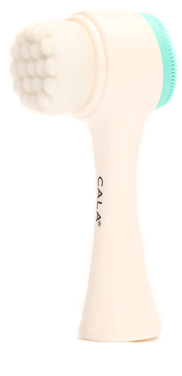 Cala Dual-action mint facial cleansing brush