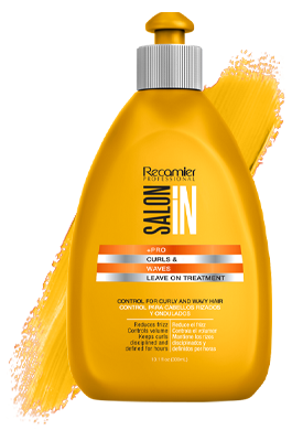 Recamier Professional Salon In +Pro Curls and Waves Hair Leave On Treatment 10.1 fl.oz. - Tratamiento Acondicionador para Cabello Rizado y Ondulado