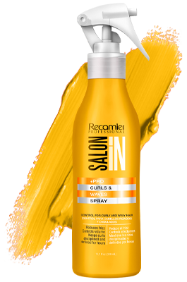 Recamier Professional Salon In +Pro Curls and Waves Hair Hydrating Control Spray 10.1 fl.oz. - Spray Control para Cabello Rizado y Ondulado