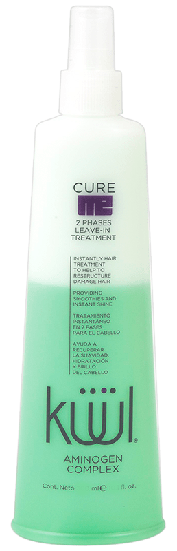 Kuul Cure Me Damaged Hair Two Phases Leave-in Treatment 5.07oz - Tratamiento Instantaneo en 2 Fases para el cabello