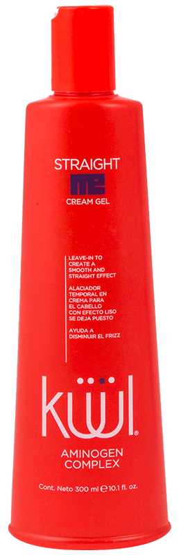 Kuul Straight Me · Crema gel alisante temporal sin enjuague · 10.1 oz