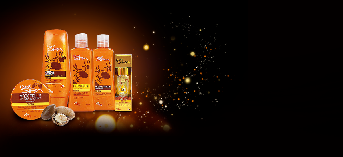 L'MAR Professional Hair SPA Argan Treatment Shampoo, Conditioner and Mask | L'mar Linea Spa Tratamiento Argan para el Cabello