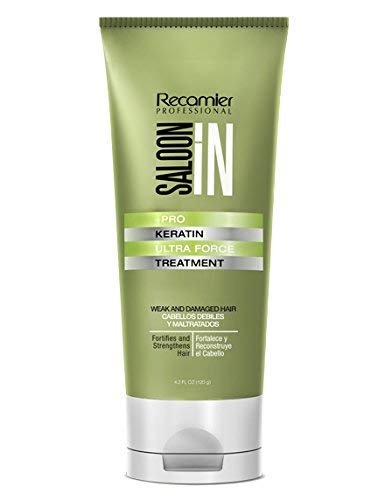 Recamier Professional Salon In +Pro Keratin Ultra Force Hair Treatment 4oz - Tratamiento de Keratina para el Cabello Debil y Maltratado