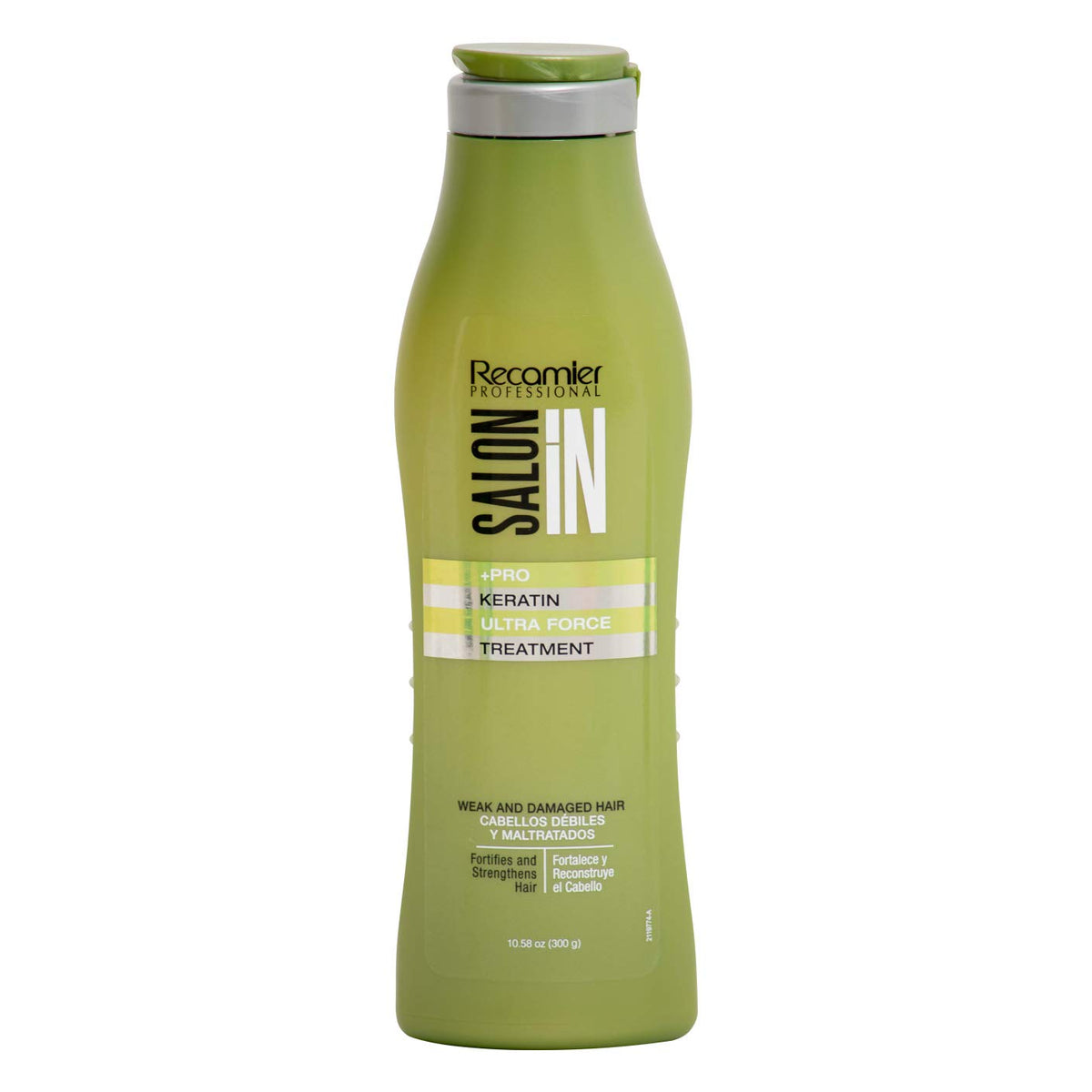 Recamier Professional Salon In +Pro Keratin Ultra Force Treatment 10.1oz - Tratamiento de Keratina para el Cabello Debil y Maltratado