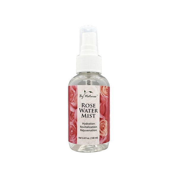 By Natures Rose Water Mist Travel Size 3.4 oz