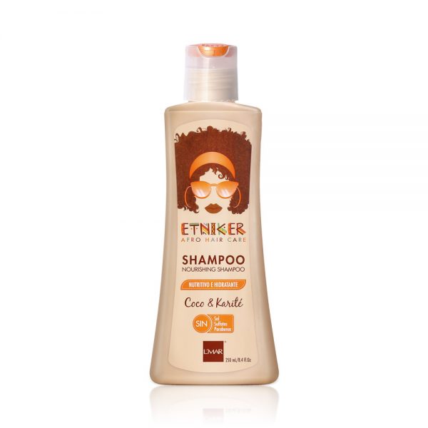 L'MAR Professional Etniker Afro Hair Care Nourishing Shampoo | LMAR Champu Etniker Cuidado del Cabello Afro Nutritivo e Hidratante 8.4Oz