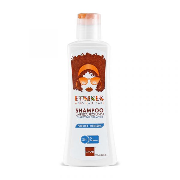 L'MAR Professional Etniker Afro Hair Care Deep Cleansing Shampoo 8.4oz | LMAR Champu Etniker Afro Limpieza Profunda