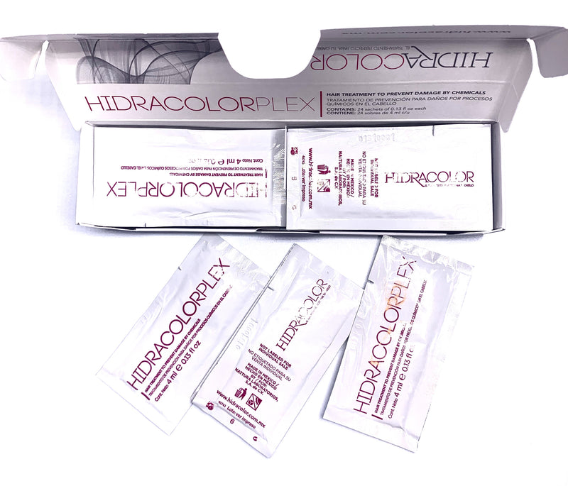 Hidracolor Plex Hair Treatment to prevent damage by chemicals 24 packs 0.13 fl. oz. each