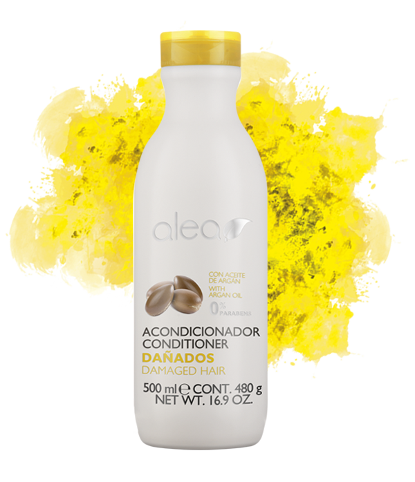 Alea Damaged Hair Shampoo, Conditioner and Mask system with Argan Oil | Alea Champu, Condicionador y Mascarilla para cabellos dañados