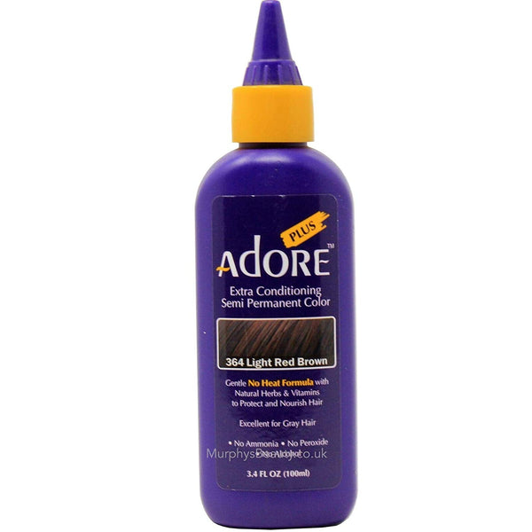 Adore Plus Extra Conditioning Hair Semi-Permanent Color #364 Light Red Brown 3.4 FL OZ