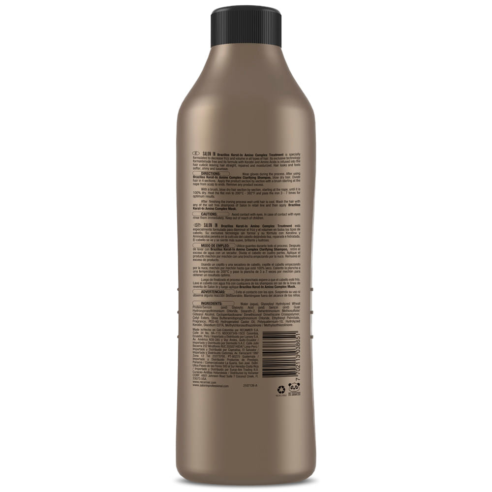 Recamier Professional Salon In Braziliss Kerat-in Amino Complex STEP 2 Hair Treatment  35.27oz