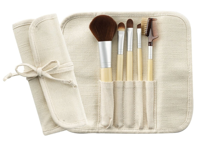 Bamboo Cosmetic Brush Set 5 Pieces