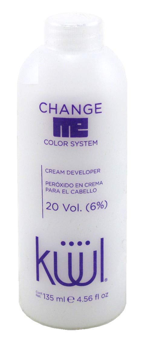 Kuul Change Me Color System Volume Cream Developer 20 ( 6% ) 4.56 Ounce - Peroxido en Crema para el Cabello