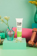 TRUE YOU Nutritive Face Cream UV Solar Filter with D-pantenol silk protein and Vitamin E Green 1.05 oz.