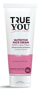 TRUE YOU Nutritive Face Cream UV Solar Filter with D-pantenol silk protein and Vitamin E Rose 1.05 oz.