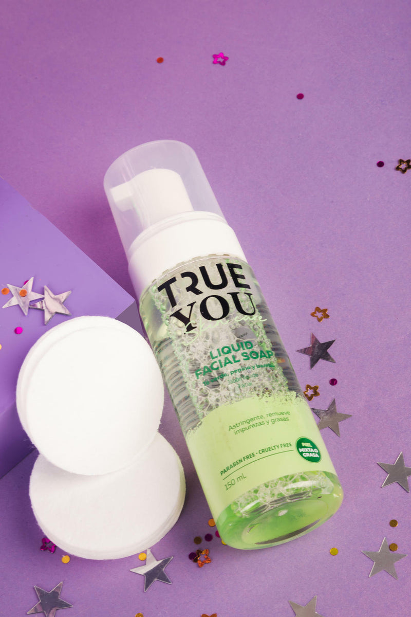 TRUE YOU Liquid Facial Soap with Cucumber, green tea and bambu extracts 5.07 fl.oz.