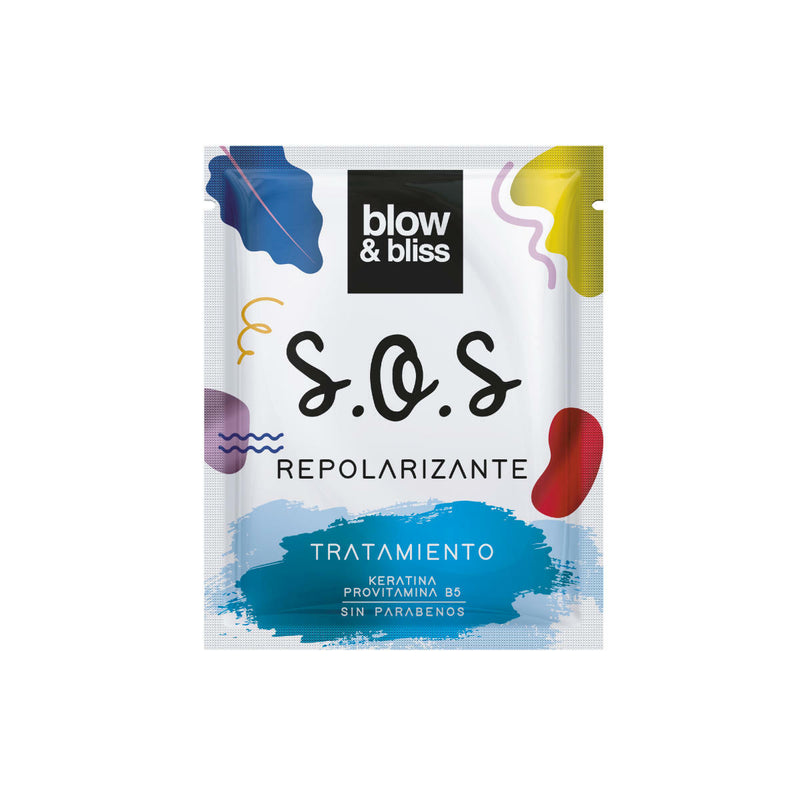 Blow & bliss SOS Repolarizing Hair Treatment Mask with Keratin and Provitamin B5 for all hair types 1.01 oz