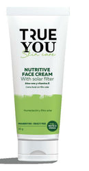 TRUE YOU Nutritive Face Cream UV Solar Filter with D-pantenol silk protein and Vitamin E Green 1.05 oz.