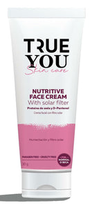 TRUE YOU Nutritive Face Cream UV Solar Filter with D-pantenol silk protein and Vitamin E Rose 1.05 oz.