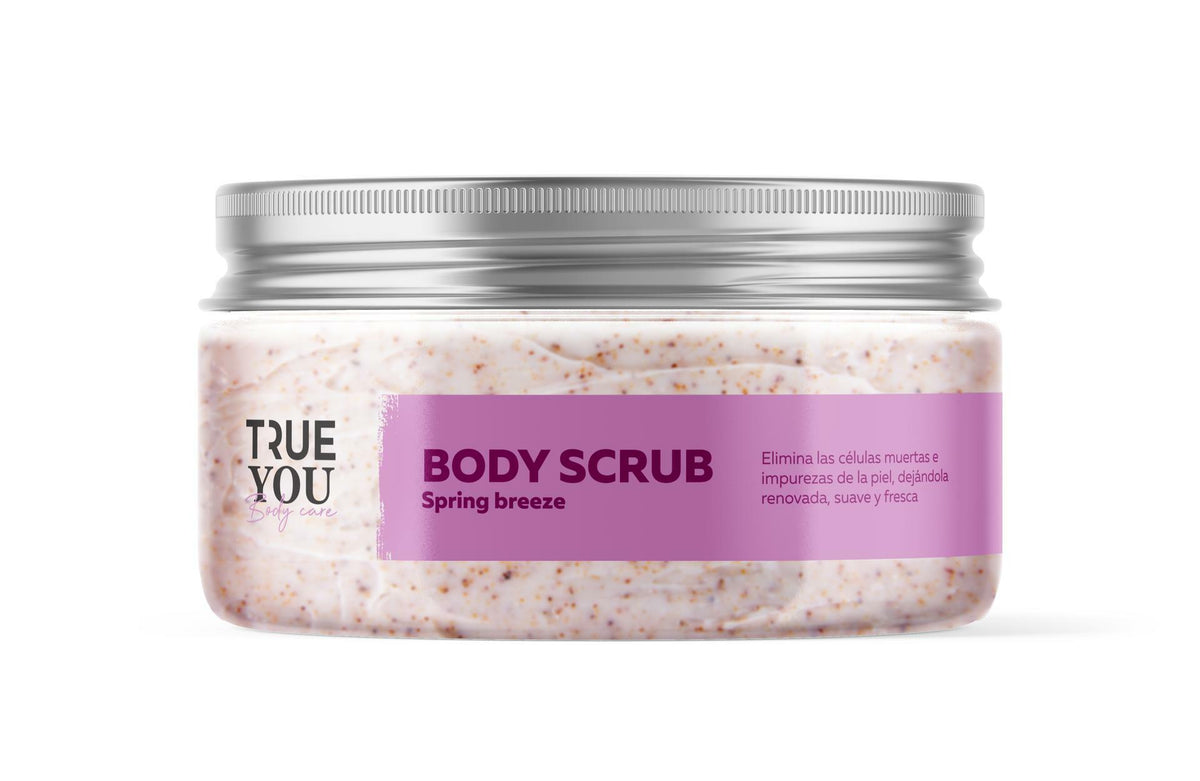 TRUE YOU Sugar Scrub Spring Breeze Exfoliant body scrub with Collagen and Vitamins A and E 6.76 oz