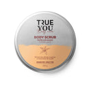 TRUE YOU Sugar Scrub Vanilla and Coconut Exfoliant body scrub with Collagen and Vitamins A and E 6.76 oz