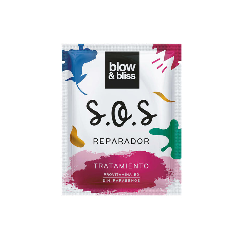 Blow & bliss SOS Repairing Hair Treatment Mask with Provitamin B5 Triple Action Restructures, Nourishes and Hydrates 1.01 oz
